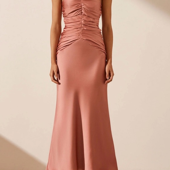 Shona Joy Dresses & Skirts - Shona Joy luxe ruched bodice midi dress in color Azure